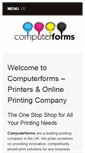 Mobile Screenshot of computer-forms.co.uk